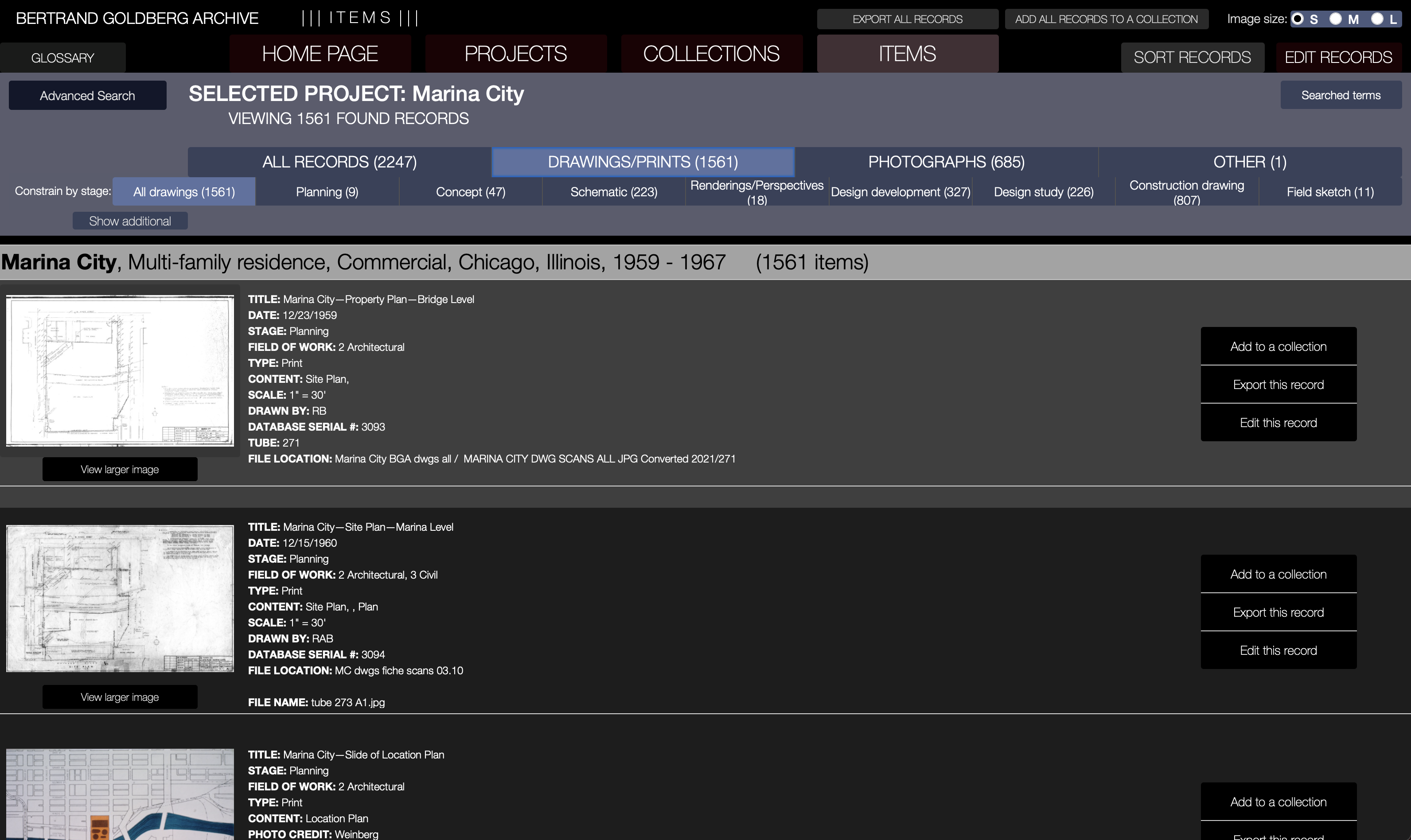 Screenshot of the RBSC database showing the Individuals page with a photo of Christina Ramberg and tabs to see records related to her from other databases.